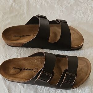 Tommy Bahama Black Sandals.  Men's 13